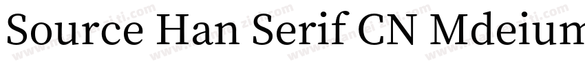 Source Han Serif CN Mdeium字体转换